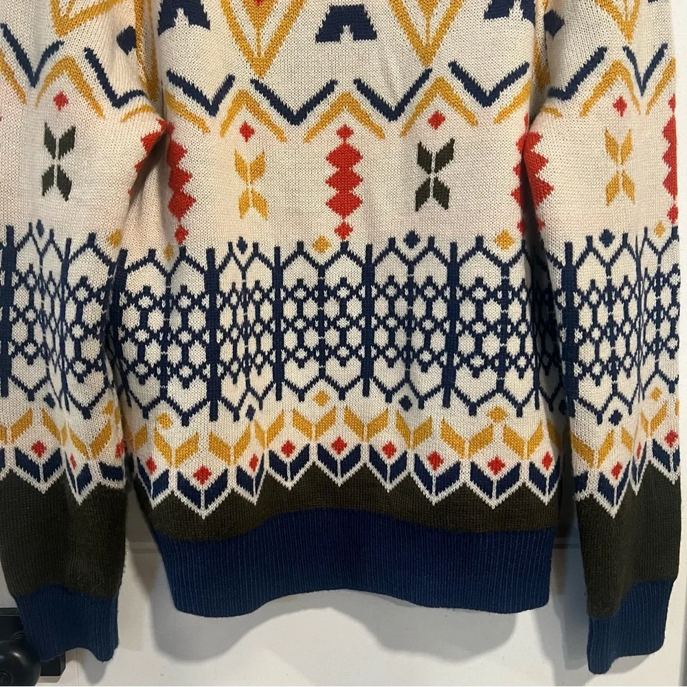 Paisley & Gray Slim Fit Wool Blend Aspen Geometric Pattern‎ Sweater. Size XL.